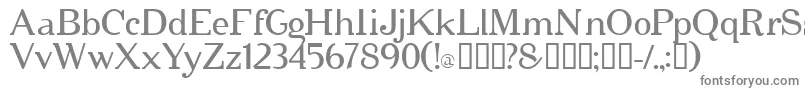 フォントCipher – 白い背景に灰色の文字