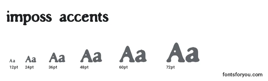 Imposs accents Font Sizes