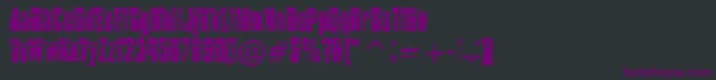 IMPOSSD  Font – Purple Fonts on Black Background