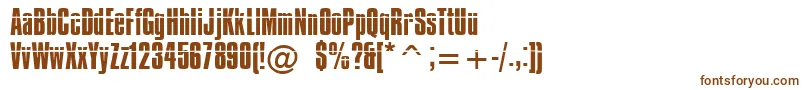 Шрифт Impossible – коричневые шрифты на белом фоне