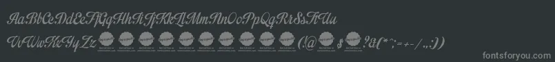 Impregnable Personal Use Only Font – Gray Fonts on Black Background