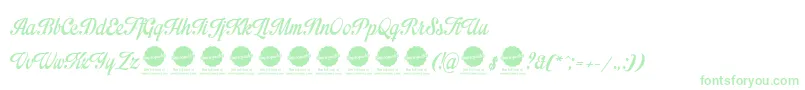 Impregnable Personal Use Only Font – Green Fonts on White Background