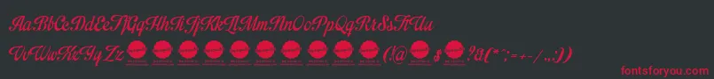 Impregnable Personal Use Only Font – Red Fonts on Black Background