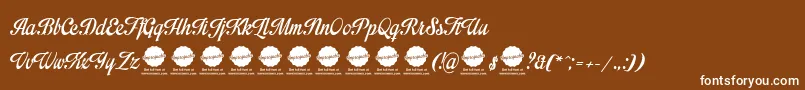 Impregnable Personal Use Only Font – White Fonts on Brown Background