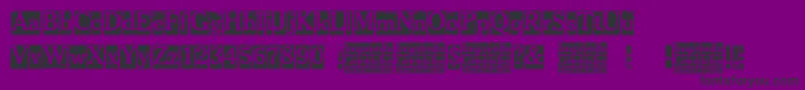 Imprenta Gonzales Font – Black Fonts on Purple Background