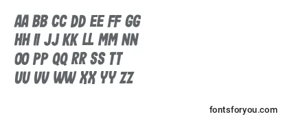 Überblick über die Schriftart Impressum Italic