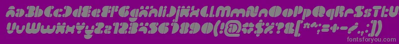 IMPULSE OF HEART Bold Italic Font – Gray Fonts on Purple Background