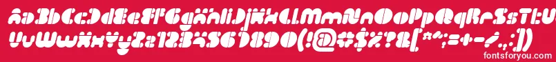 IMPULSE OF HEART Bold Italic Font – White Fonts on Red Background