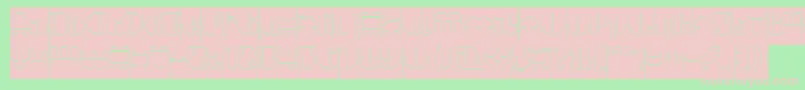 IMPULSE OF HEART Hollow Inverse Font – Pink Fonts on Green Background