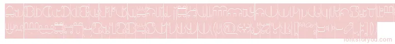 IMPULSE OF HEART Hollow Inverse Font – Pink Fonts