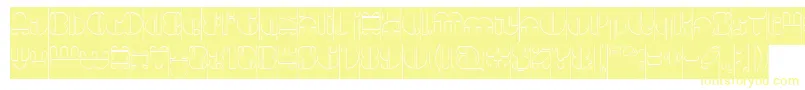 IMPULSE OF HEART Hollow Inverse Font – Yellow Fonts