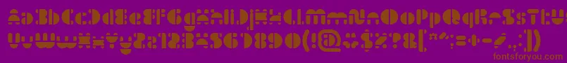 IMPULSE OF HEART Light Font – Brown Fonts on Purple Background