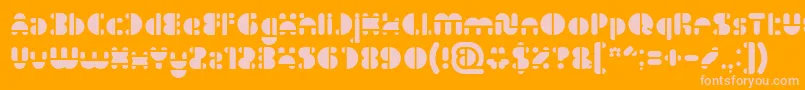 IMPULSE OF HEART Light Font – Pink Fonts on Orange Background