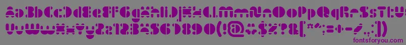 Шрифт IMPULSE OF HEART Light – фиолетовые шрифты на сером фоне