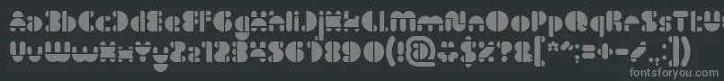 IMPULSE OF HEART Font – Gray Fonts on Black Background