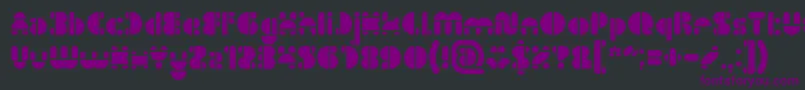 IMPULSE OF HEART Font – Purple Fonts on Black Background