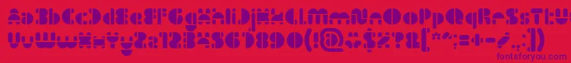 Weitere Informationen zur IMPULSE OF HEART-Schriftart IMPULSE OF HEART-Schriftart – Violette Schriften auf rotem Hintergrund