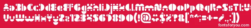 IMPULSE OF HEART Font – White Fonts on Red Background