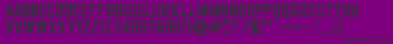 Boycott Font – Black Fonts on Purple Background