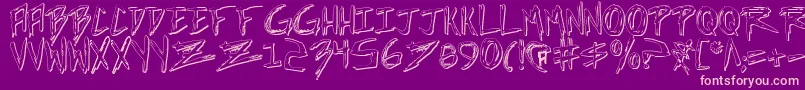 incubus shadow Font – Pink Fonts on Purple Background