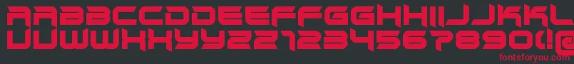 incurable prospect Font – Red Fonts on Black Background