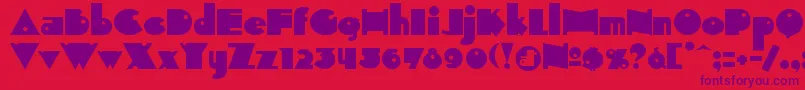 INDEPEN  Font – Purple Fonts on Red Background