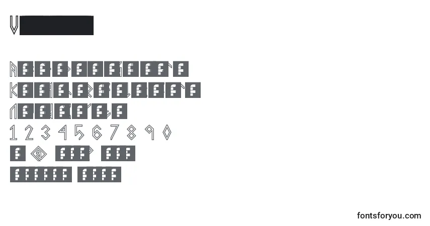 Шрифт VikingMiddleRunes – алфавит, цифры, специальные символы