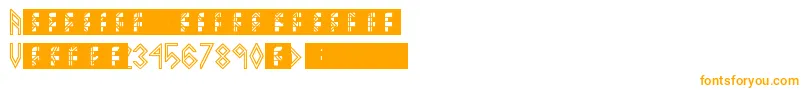 VikingMiddleRunes Font – Orange Fonts on White Background