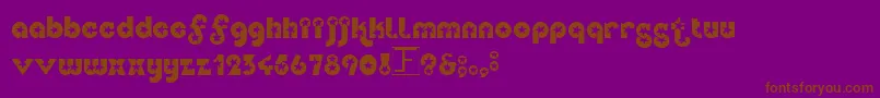 Independence Font – Brown Fonts on Purple Background