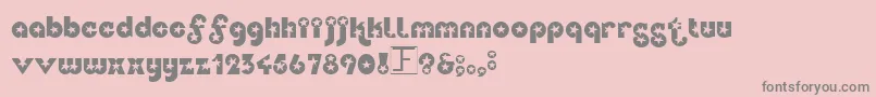 Independence Font – Gray Fonts on Pink Background