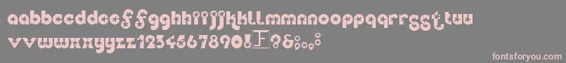 Independence Font – Pink Fonts on Gray Background