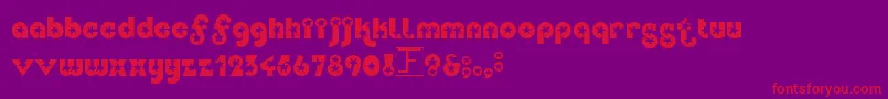 Independence Font – Red Fonts on Purple Background