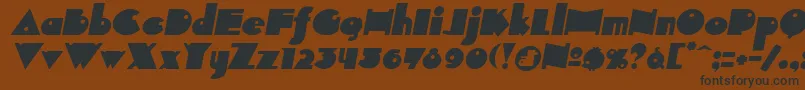 INDEPIT  Font – Black Fonts on Brown Background