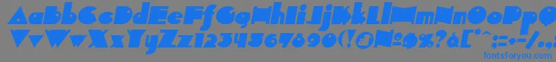 INDEPIT  Font – Blue Fonts on Gray Background