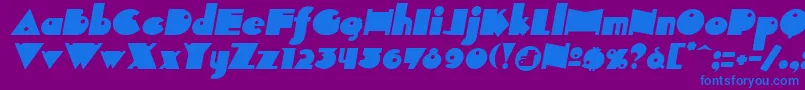 INDEPIT  Font – Blue Fonts on Purple Background