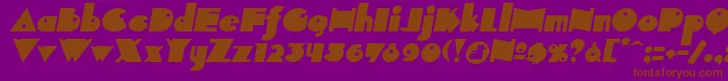 INDEPIT  Font – Brown Fonts on Purple Background