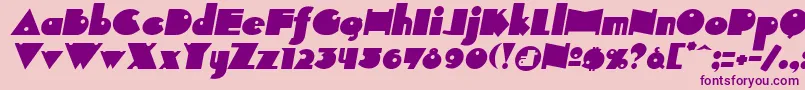 INDEPIT  Font – Purple Fonts on Pink Background