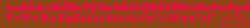INDEPIT  Font – Red Fonts on Brown Background
