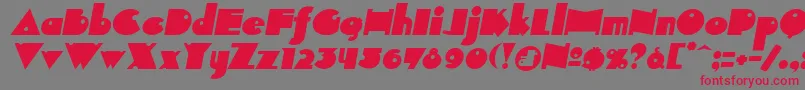 INDEPIT  Font – Red Fonts on Gray Background
