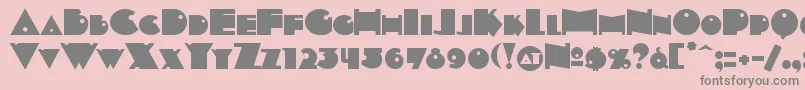 INDEPSC  Font – Gray Fonts on Pink Background