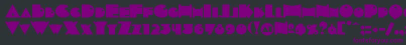 INDEPSC  Font – Purple Fonts on Black Background