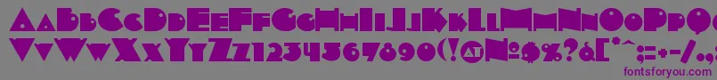 INDEPSC  Font – Purple Fonts on Gray Background