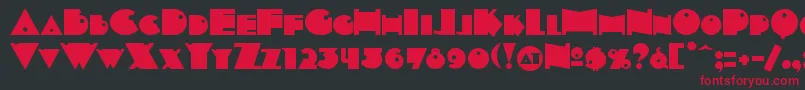 INDEPSC  Font – Red Fonts on Black Background