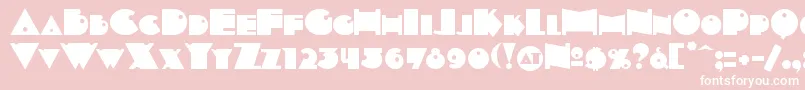 INDEPSC  Font – White Fonts on Pink Background