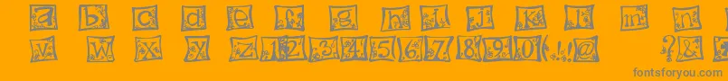 fuente indezonefont   creative – Fuentes Grises Sobre Fondo Naranja