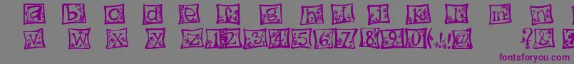 indezonefont   creative Font – Purple Fonts on Gray Background