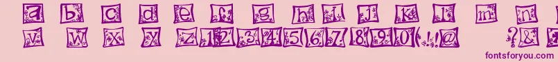 Fonte indezonefont   creative – fontes roxas em um fundo rosa