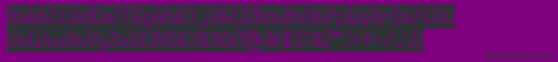 India Hair Style Inverse Font – Black Fonts on Purple Background