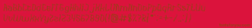 India Hair Style Light Font – Brown Fonts on Red Background