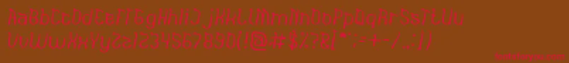 India Hair Style Light Font – Red Fonts on Brown Background
